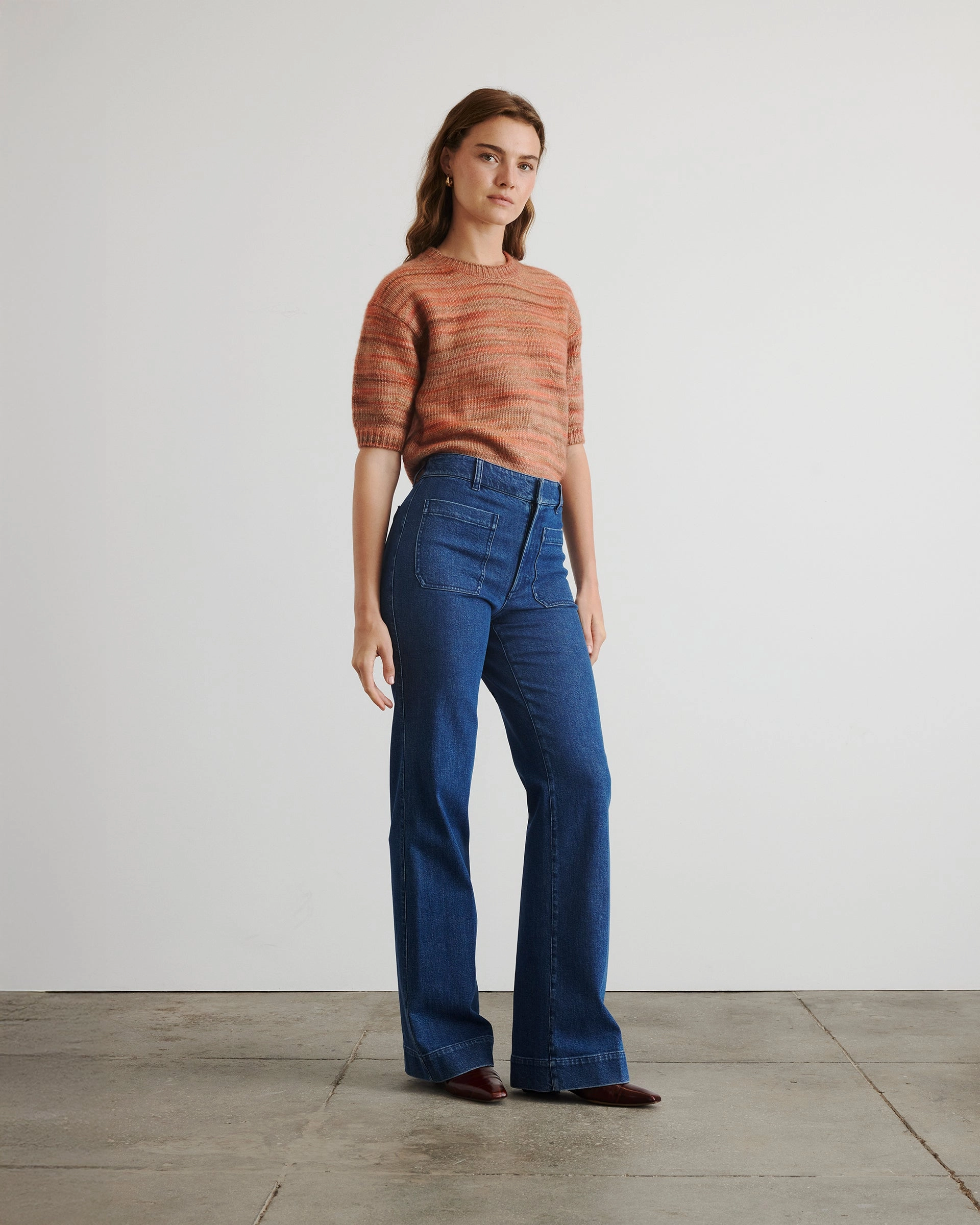 Tailored Placket Anne Sweater