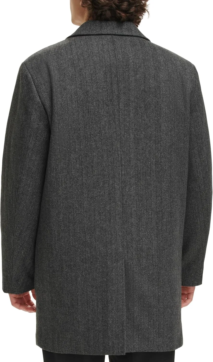 DOCKERS Men's Henry Wool Blend Top Coat