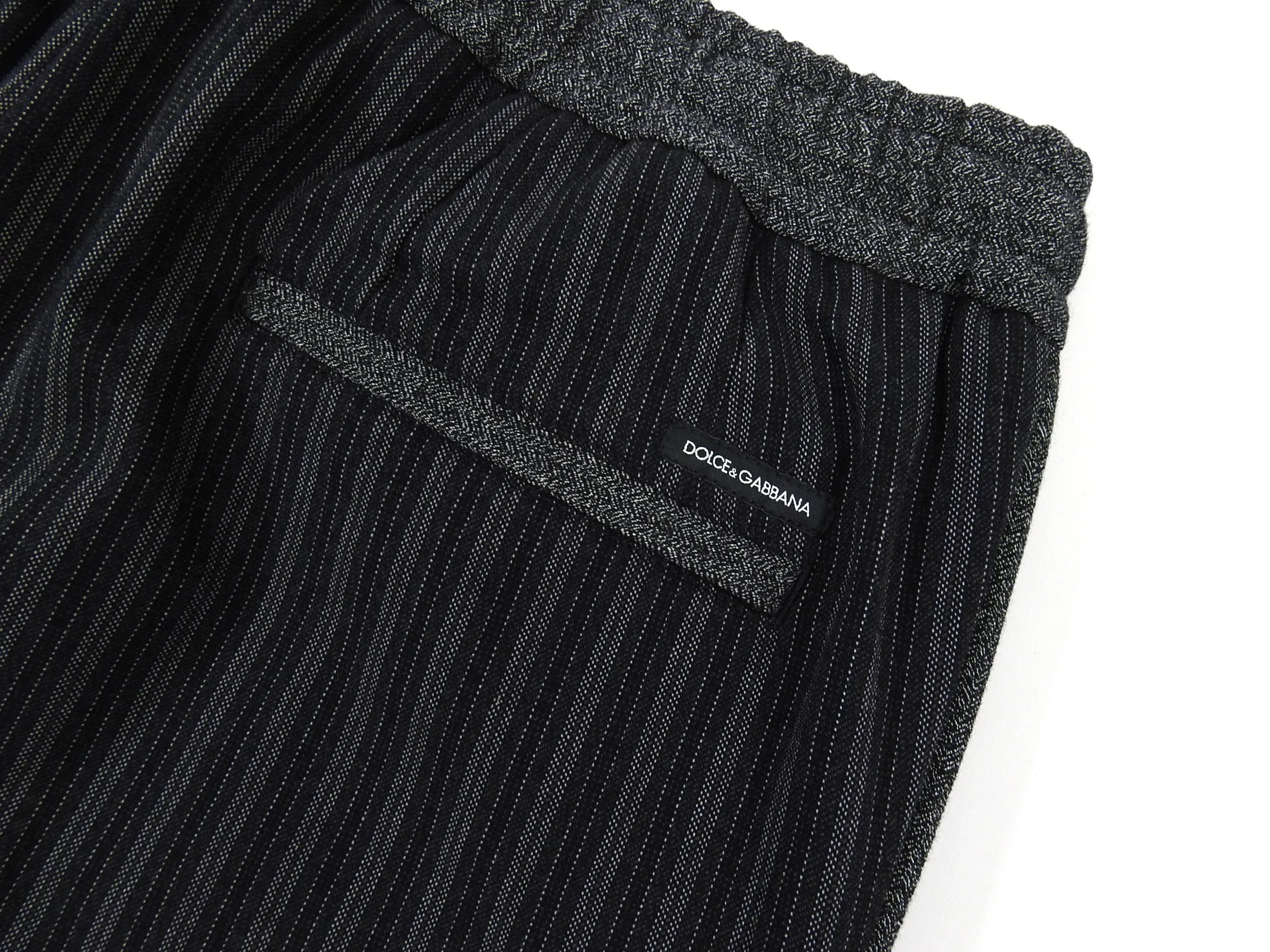 Dolce & Gabbana Black Striped Cargo Trousers - S