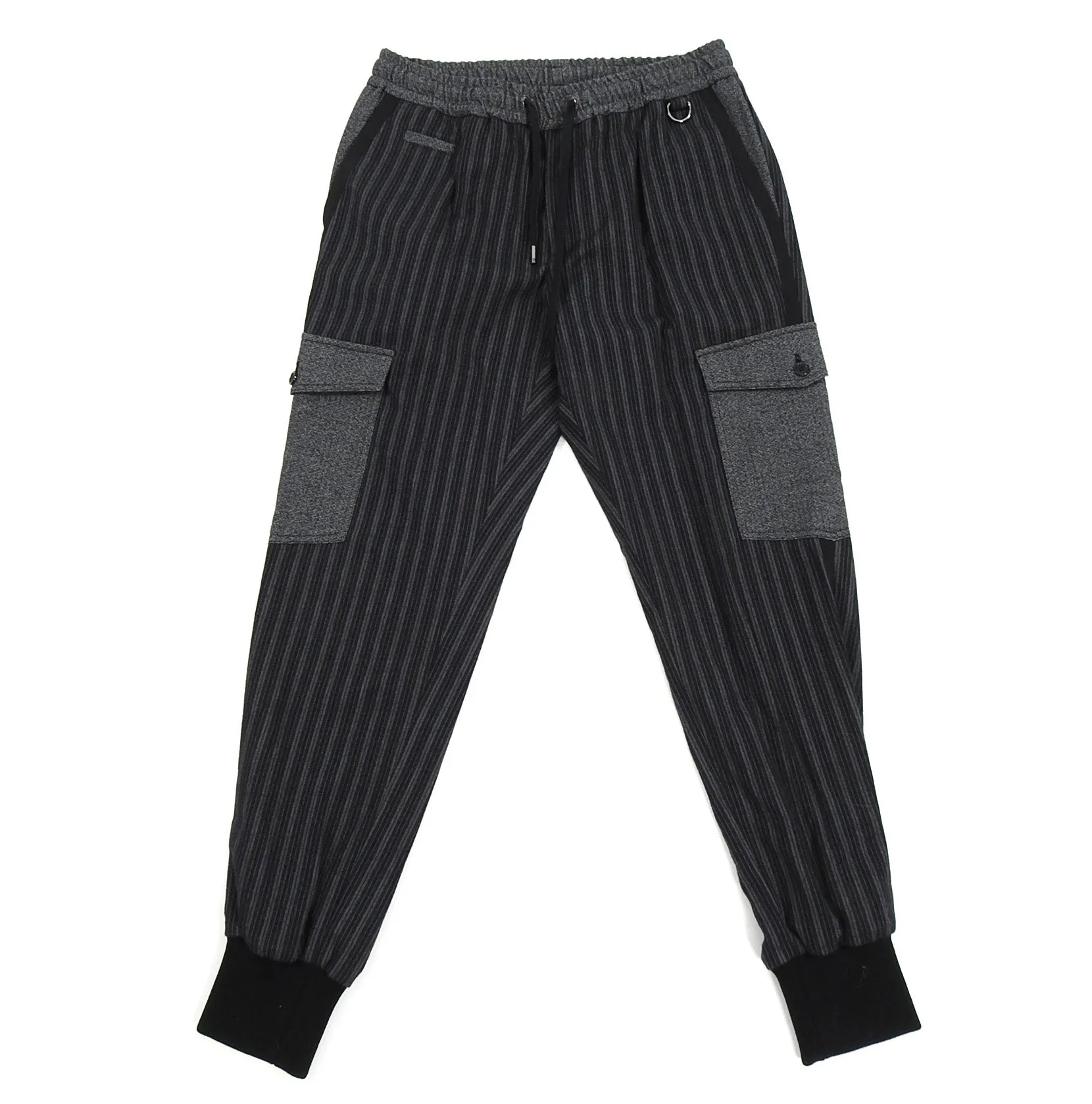 Dolce & Gabbana Black Striped Cargo Trousers - S