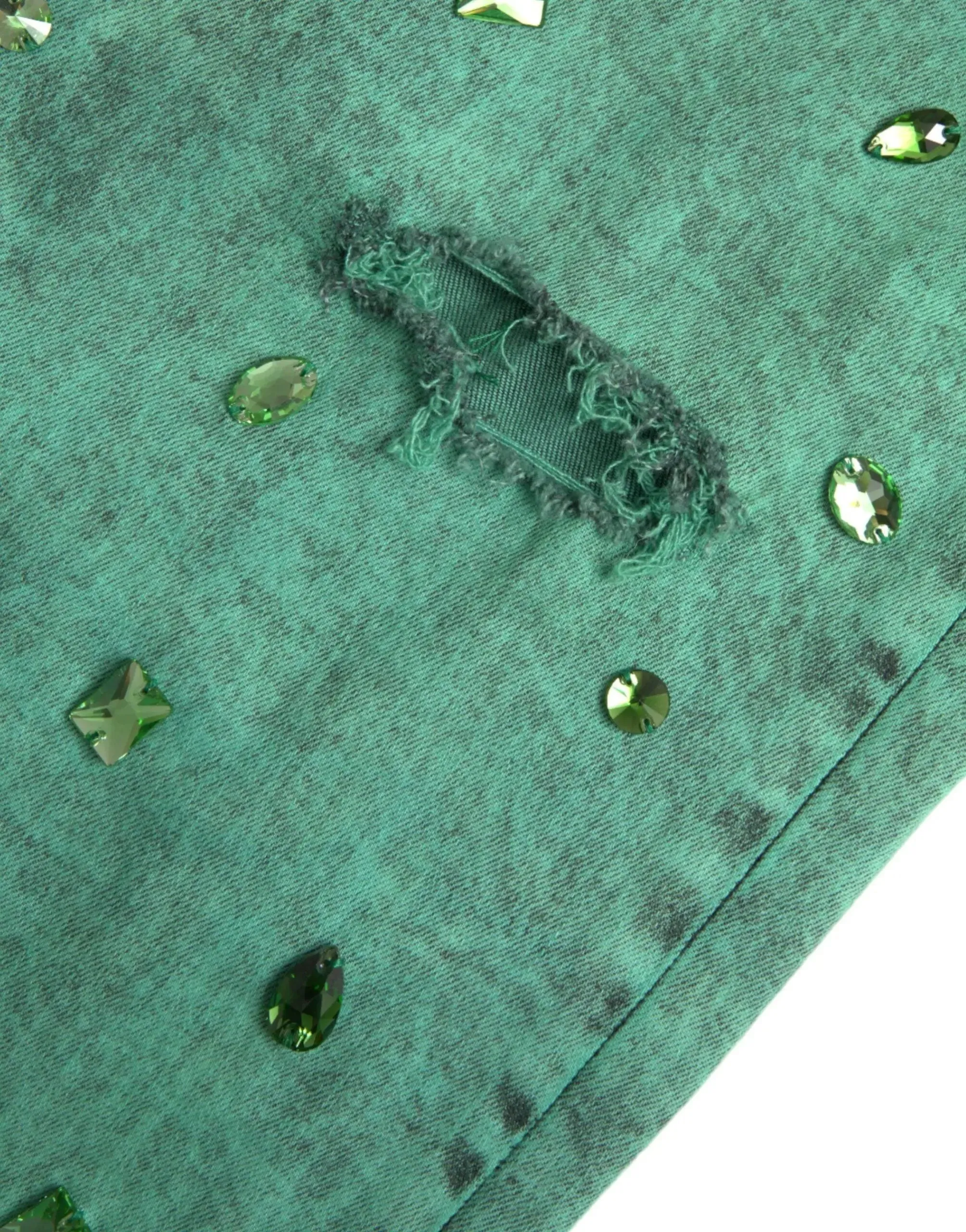 Dolce & Gabbana Crystals Stretch Slim Fit Jeans
