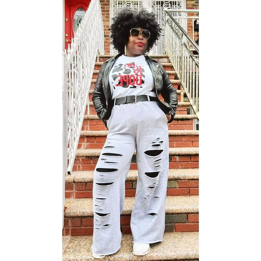 Don't Sweat Me Distressed Pants