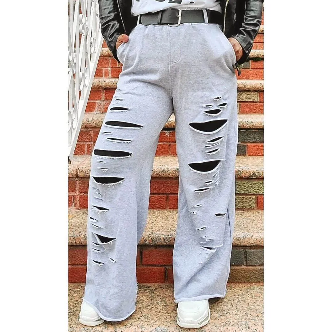 Don't Sweat Me Distressed Pants