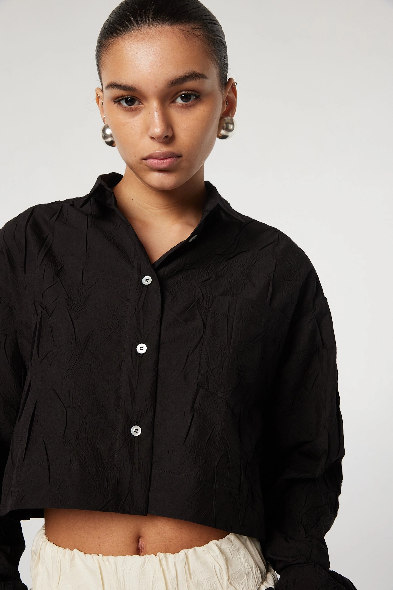 NIAMH TOP Distressed Texture RubberizedGrip
