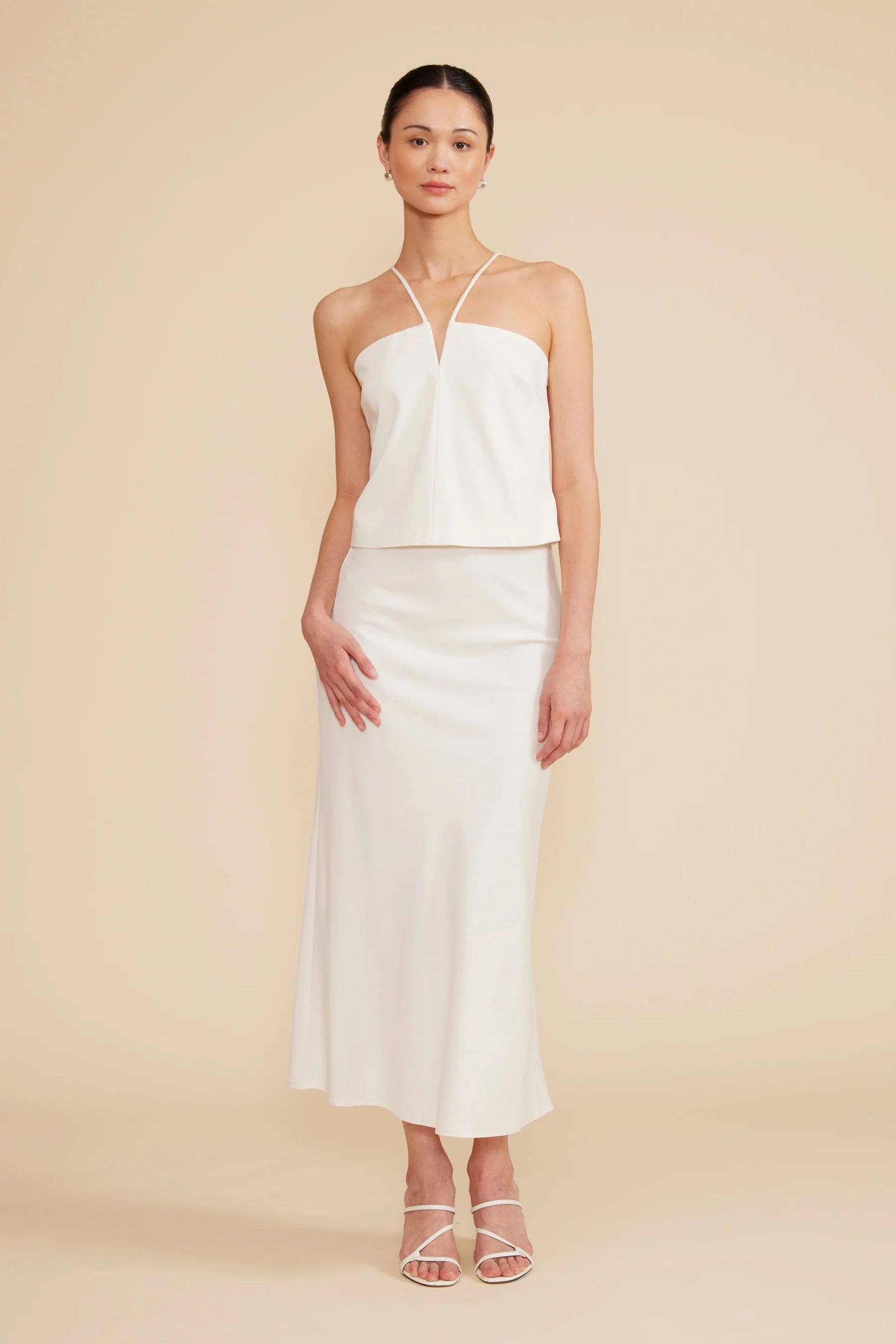 Influencer Style Built In Shorts STASSI BIAS MAXI SKIRT