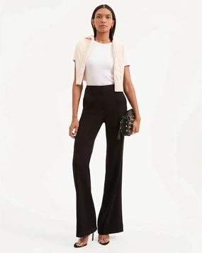 Casual Appeal Komi Stretch-Linen Pant Black