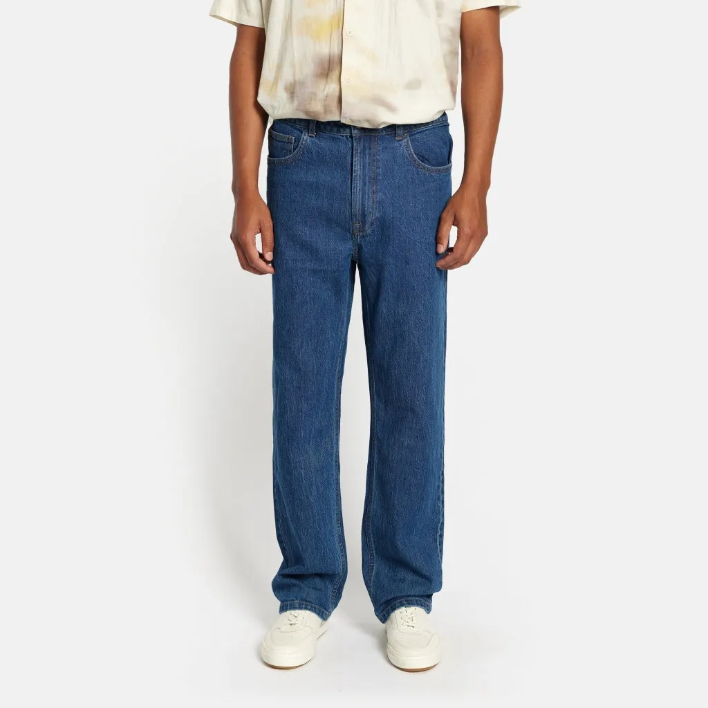 DPMiami Loose Recycled Jeans - Mid Blue Washed