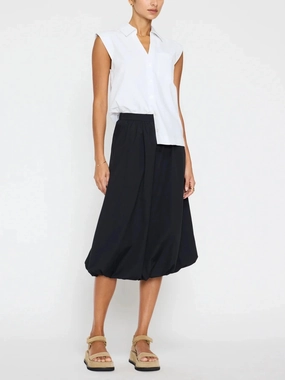 Loti Bubble Skirt Black Onyx color block