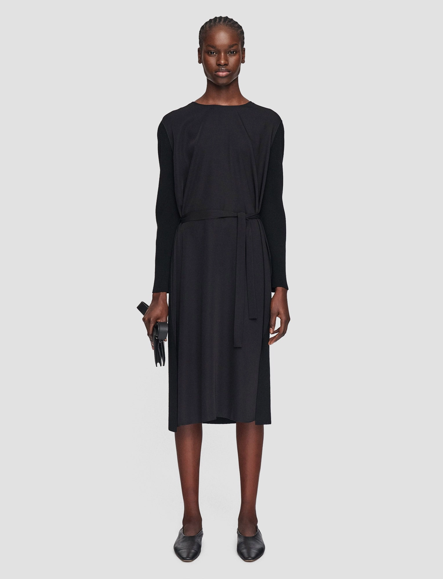 Relaxed Fit Drapy Cady Didot Dress