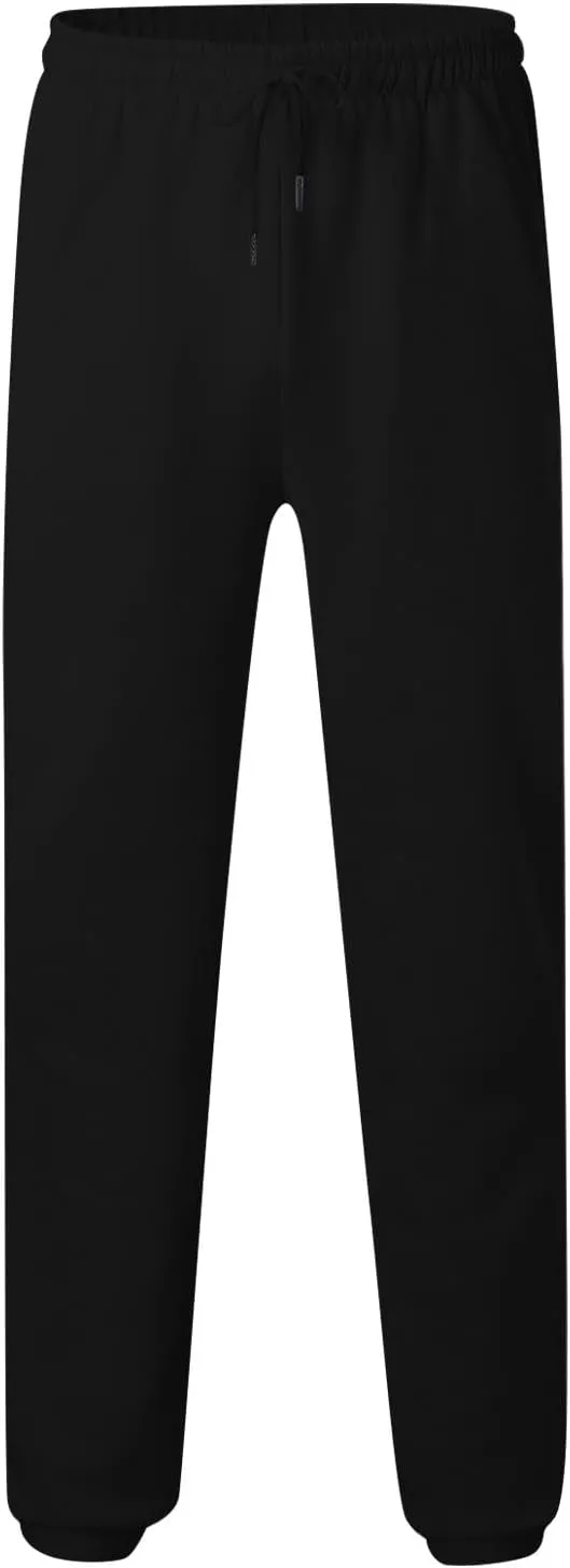 Drawstring Joggers for Men Baggy Comfy Cotton Jogger Pants Casual Stretch Lightweight Outdoor Workout Pants w/Pockets