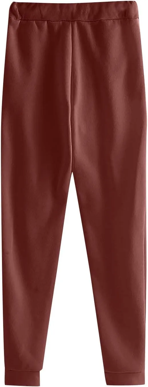 Drawstring Joggers for Men Baggy Comfy Cotton Jogger Pants Casual Stretch Lightweight Outdoor Workout Pants w/Pockets