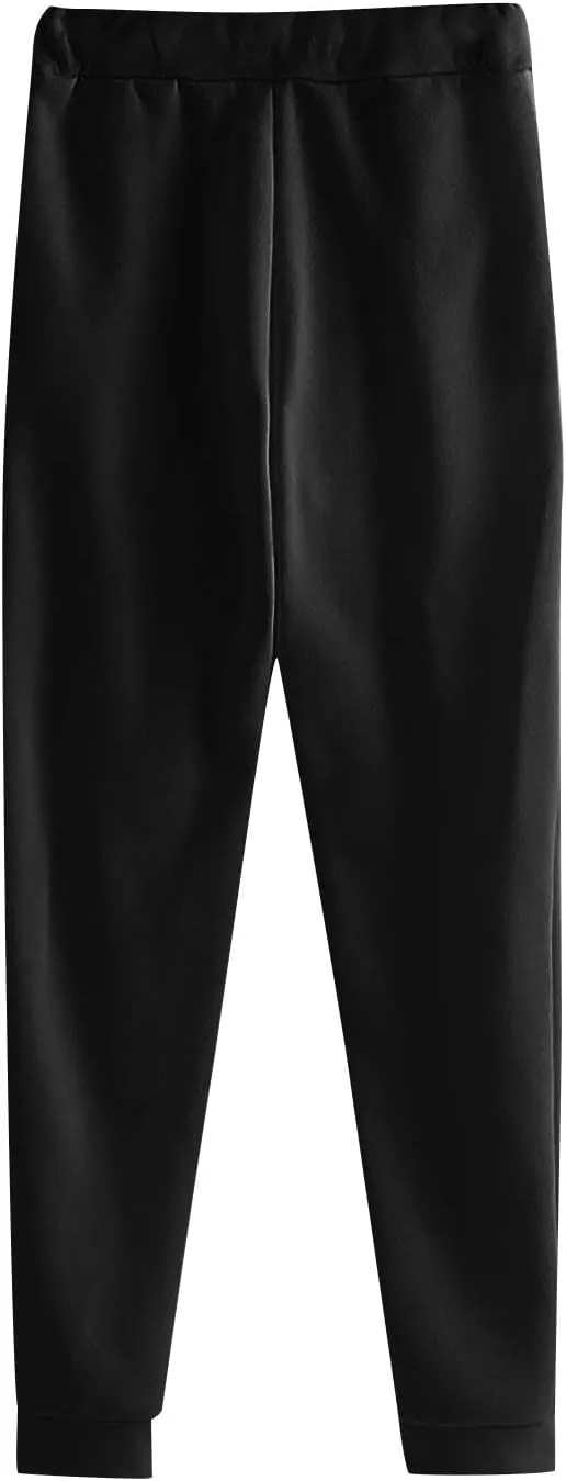 Drawstring Joggers for Men Baggy Comfy Cotton Jogger Pants Casual Stretch Lightweight Outdoor Workout Pants w/Pockets
