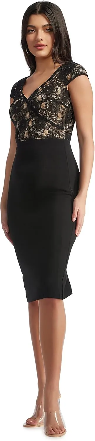 Dress the Population Women's Jaleah Bodycon Midi Dress