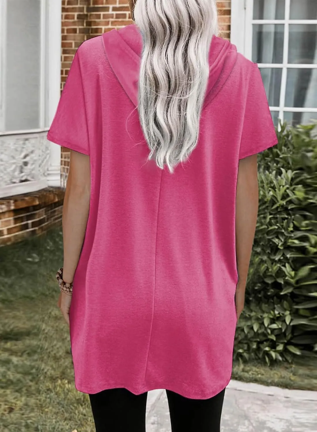 Dresses for Women Summer Short Sleeve Tops Dress T Shirts Hoodie Dress Plus Size Long Tshirt Dresses Sundress