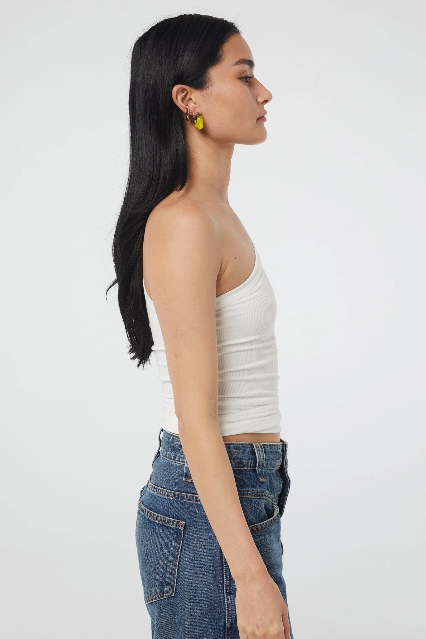 Textured Weave Adjustable Collar System DRISS TANK TOP