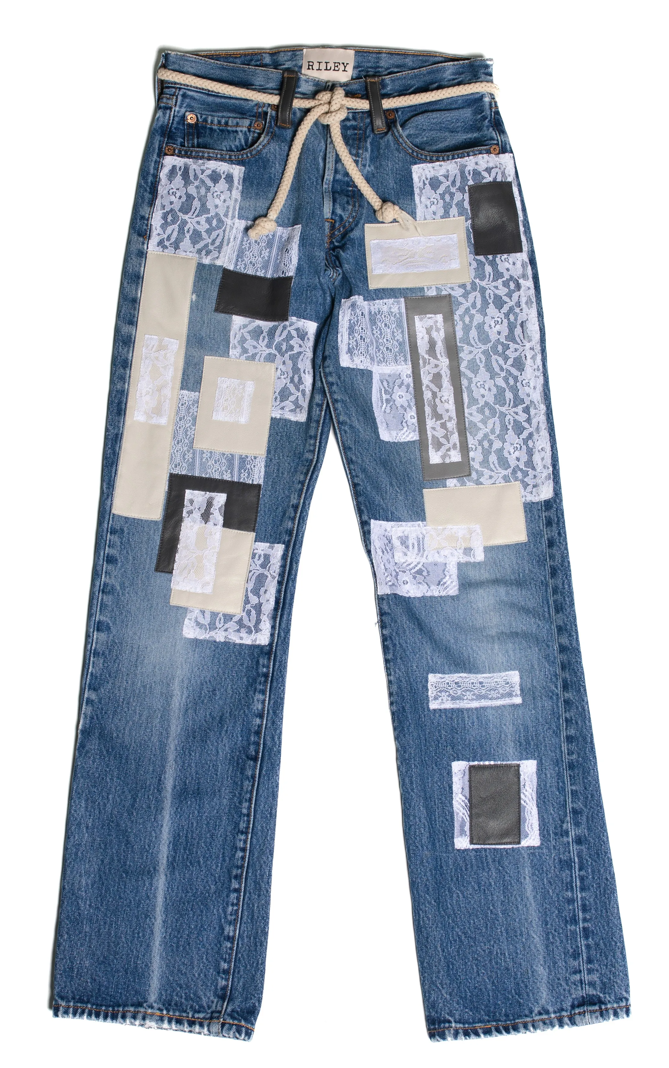 Duet Patchwork Denim Trouser