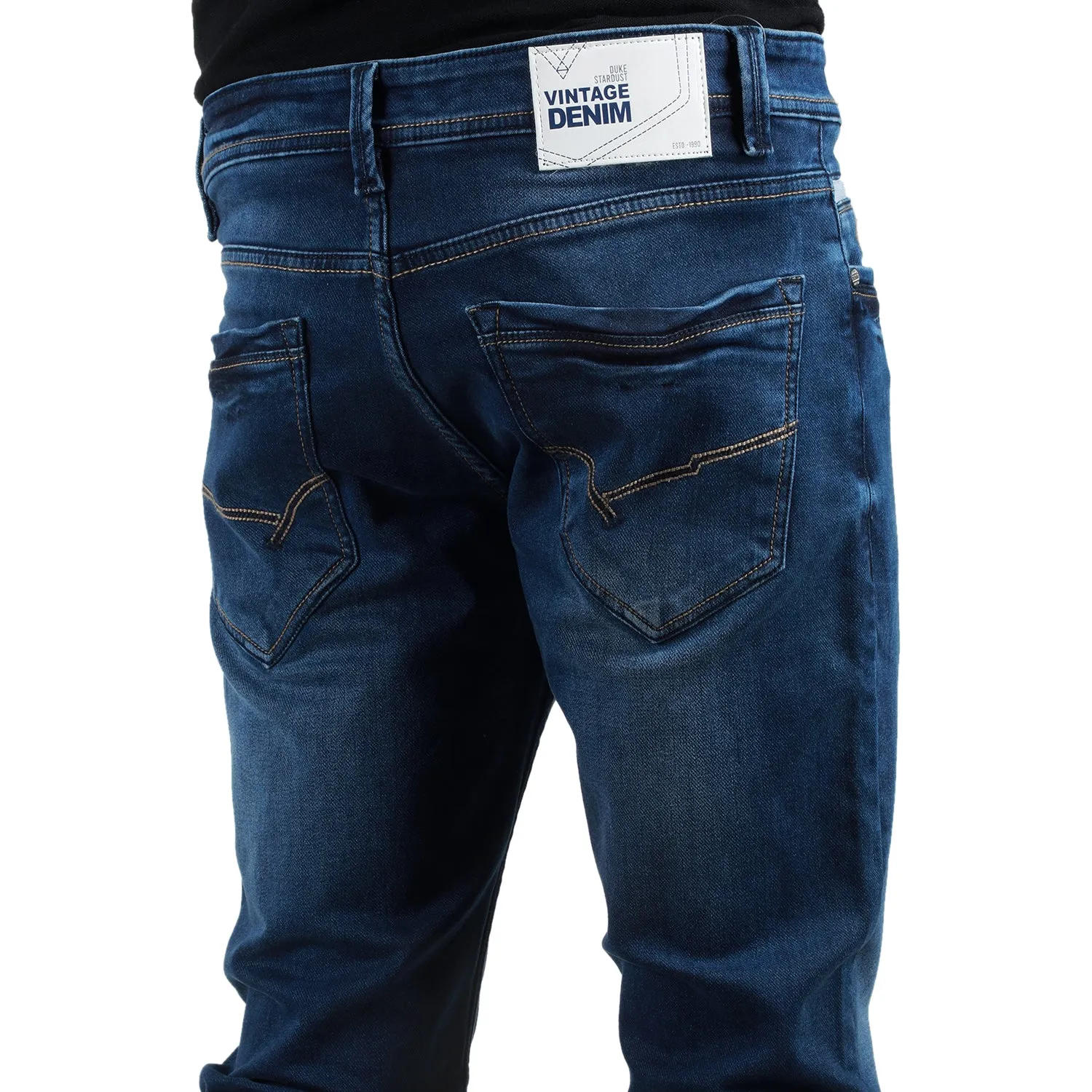 Duke Stardust Men Stretchable Slim Fit Jeans (SDD5421)