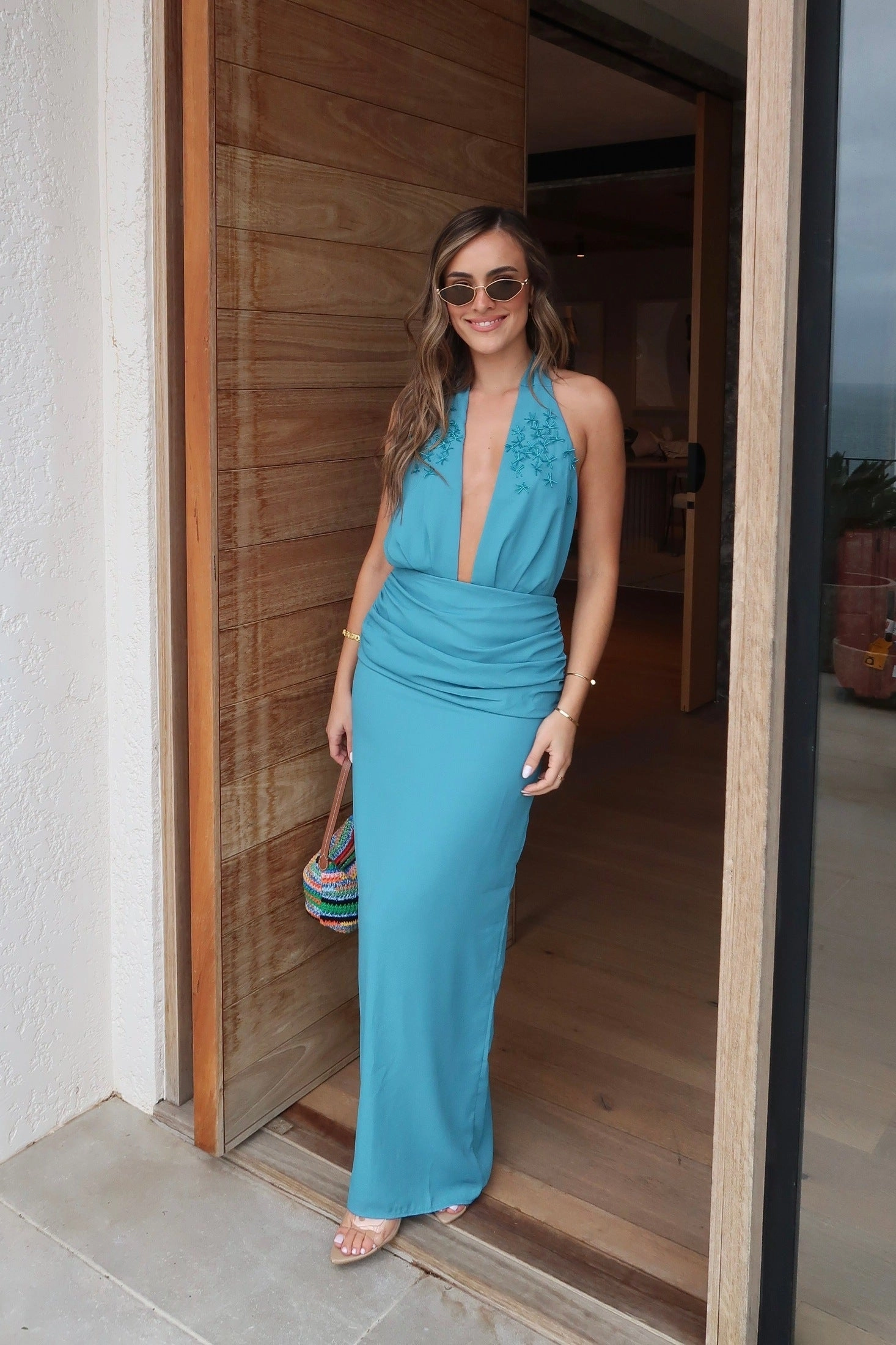 Body Ease Dune Dress Aquamarine Blue