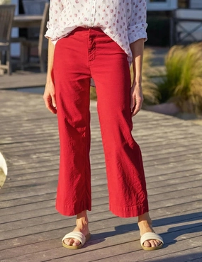 Wexford Trouser Double Decker Red Casual Fit Street Style
