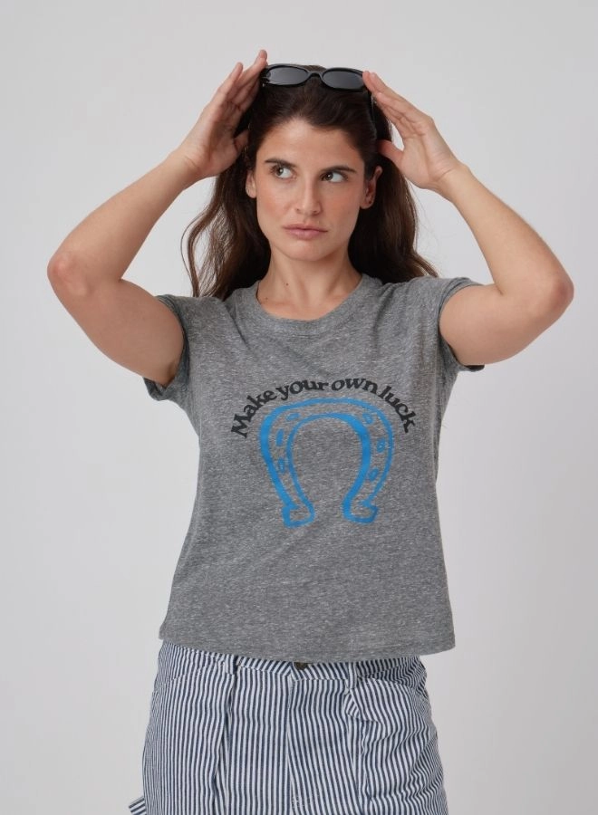 MAKE YOUR OWN LUCK TEE simple design