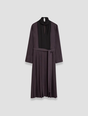 Duris Evening Silk Blend Dress Layered Design