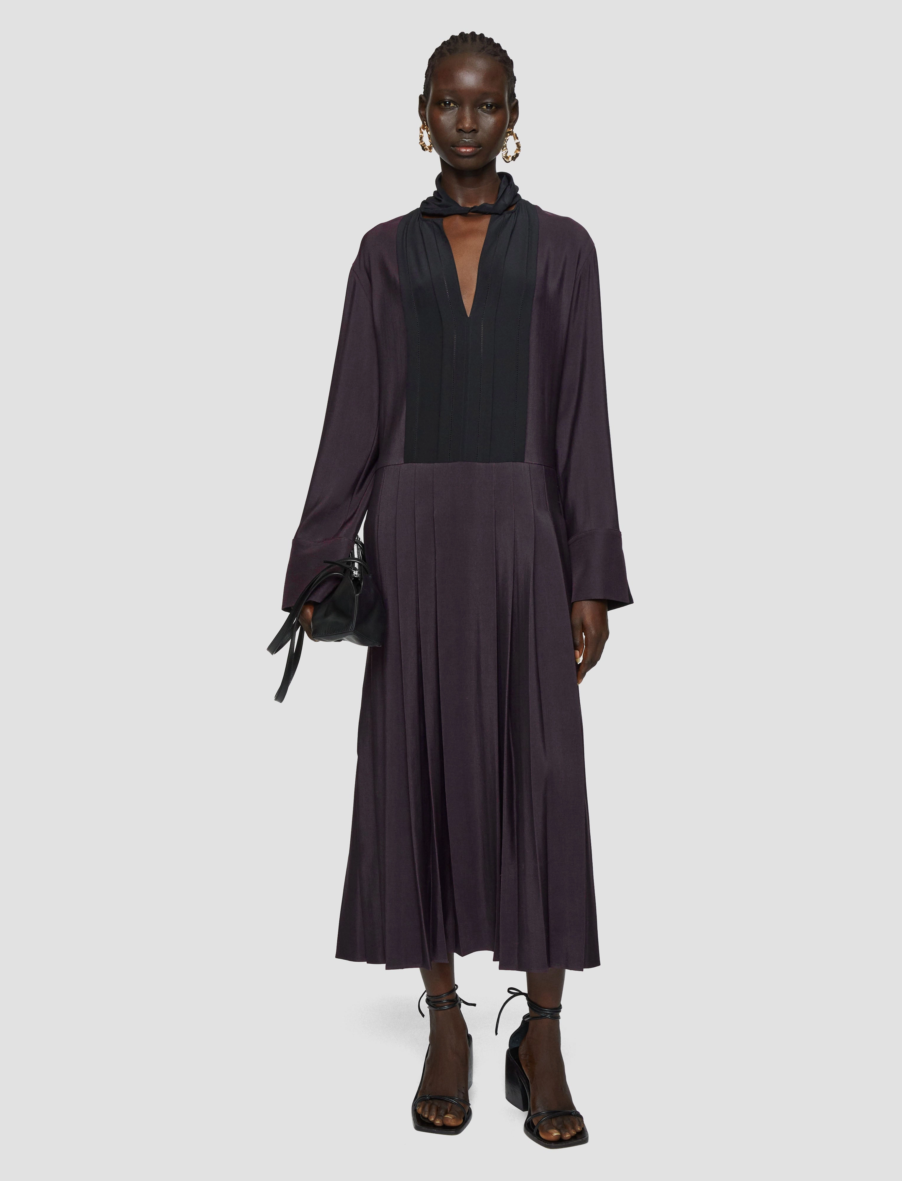 Travel-friendly Duris Evening Silk Blend Dress