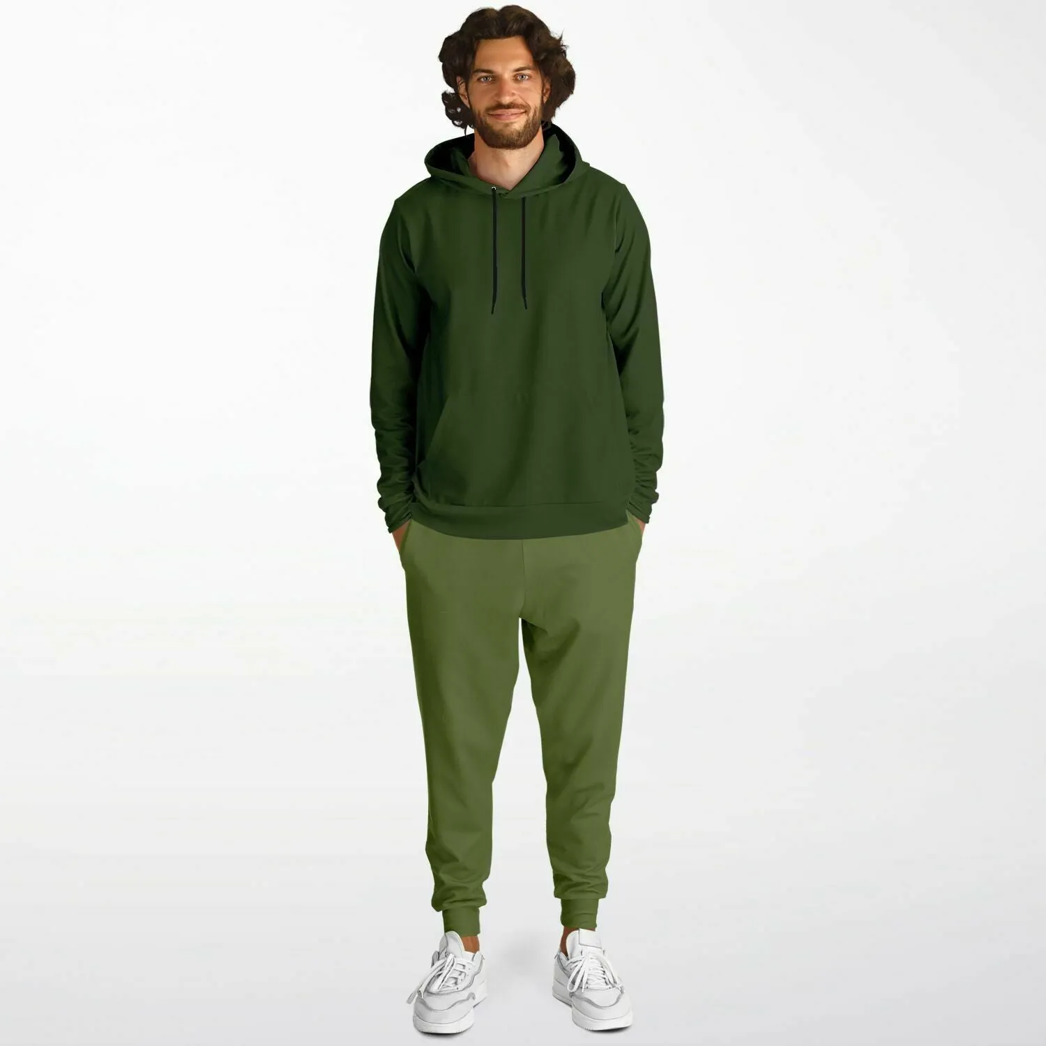 Dusk Green combo Women's Hoodie and Jogger Set