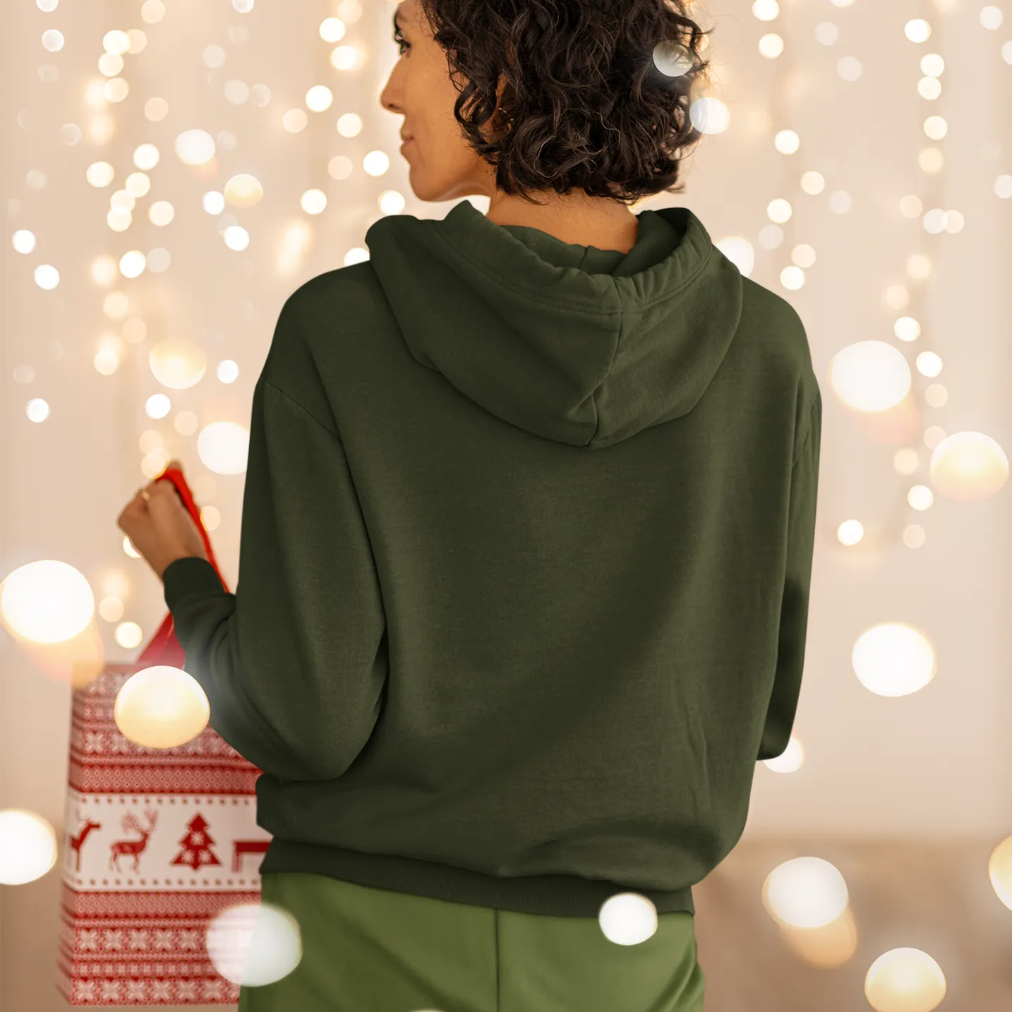 Dusk Green combo Women's Hoodie and Jogger Set