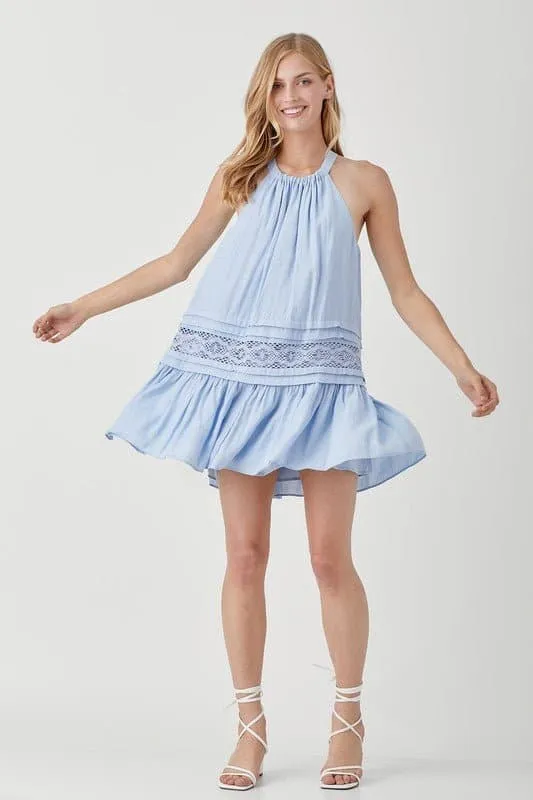 Easy Breezy Sleeveless Halter Mini Dress