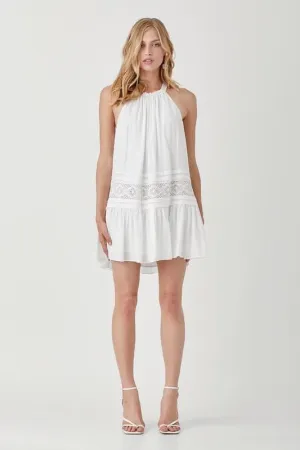 Easy Breezy Sleeveless Halter Mini Dress