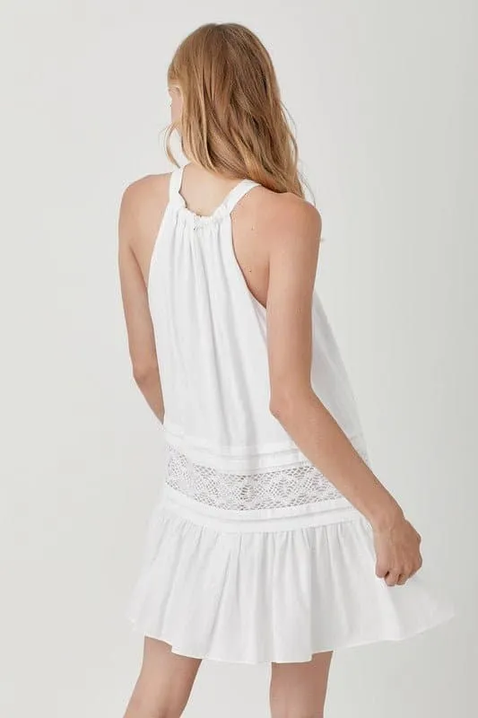 Easy Breezy Sleeveless Halter Mini Dress