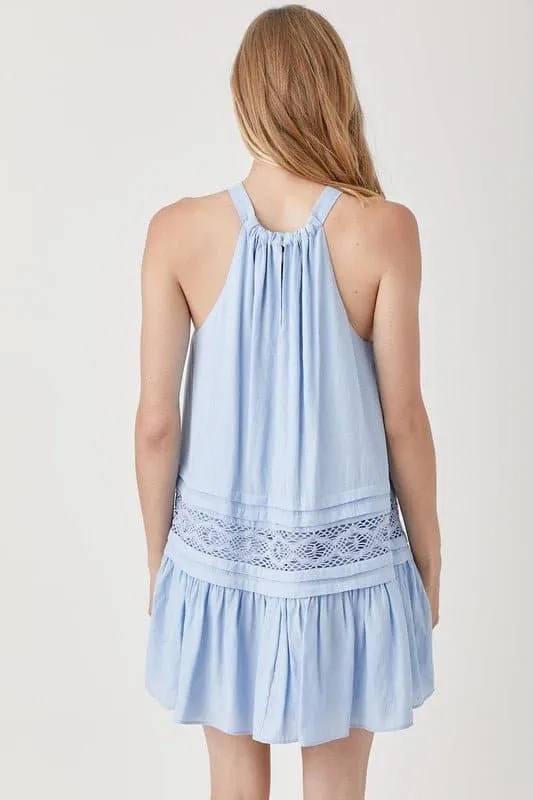 Easy Breezy Sleeveless Halter Mini Dress