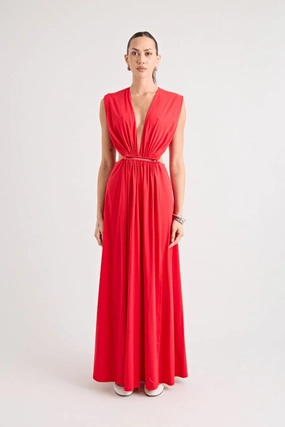 Versatile Wearable Work Ready Do For Love Gown Red