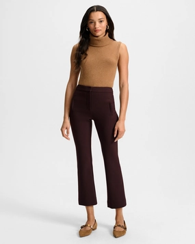Arte Kick-Flare Pant Dark Currant Stain Resistant Weave