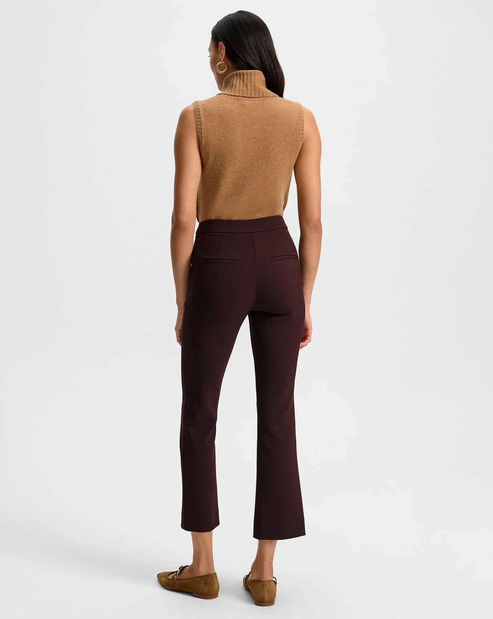 Arte Kick-Flare Pant Dark Currant Reinforced Knees HighRiseWaist