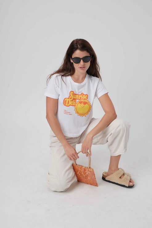SUNRISE DELI Anti Slip Shoulder Padding ClassicCrewNeck
