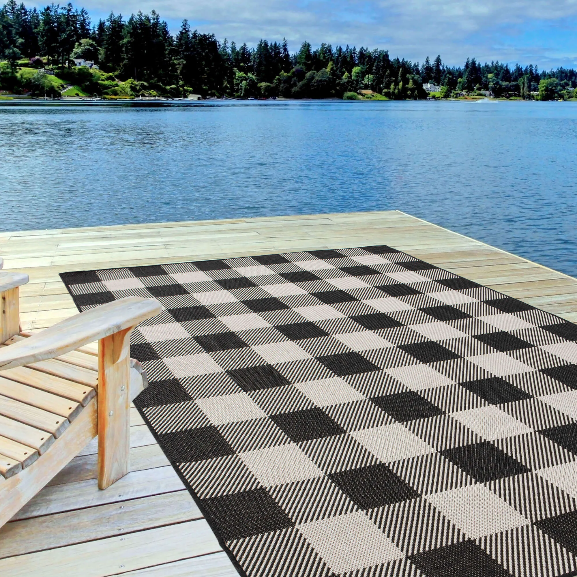 Ecology Outdoor Rug Black | 700BL