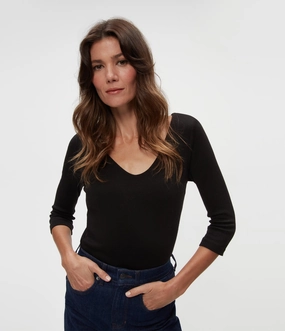 ANGELINA SHINE VNECK TEE Organic Cotton Blend ShockAbsorbing