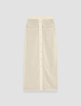 All Day Look Bold Accent Micro Stripe Knit Skirt