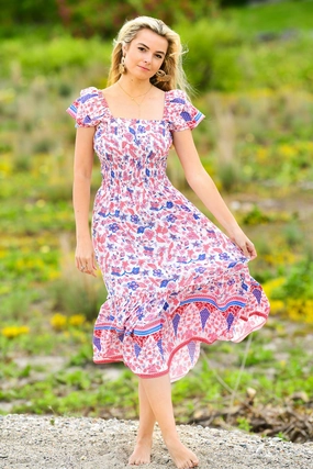 Matilda Dress / Coral Gardens Workwear Comfort Perfect Proportion