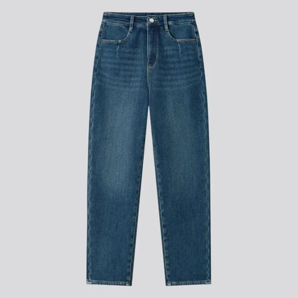 Elastic fit stylish jeans for ladies