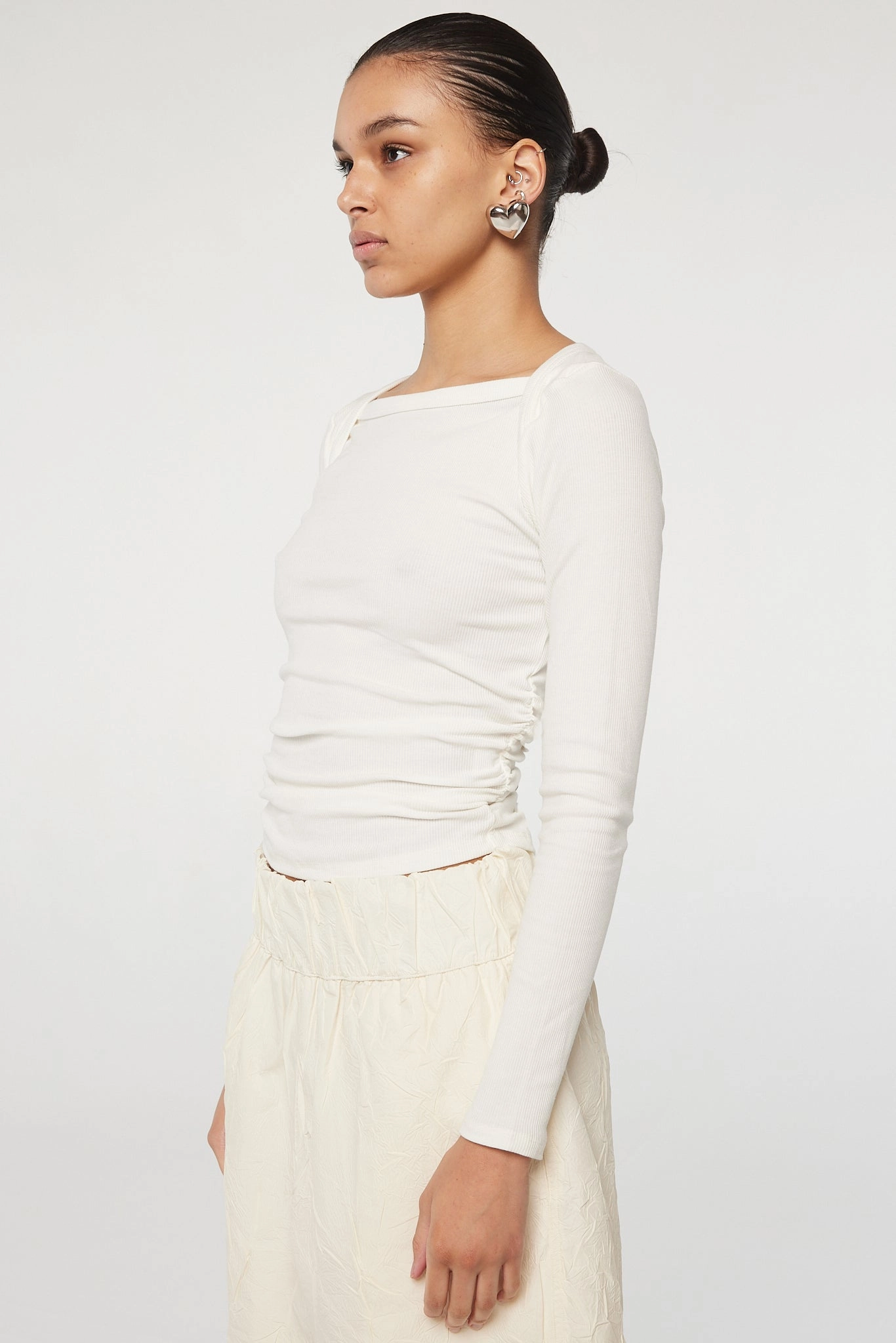 GarmentWashedFinish BECKS LONG SLEEVE TOP