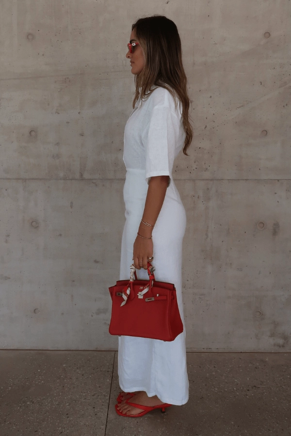 Japan Cool Lefka Midi Dress White