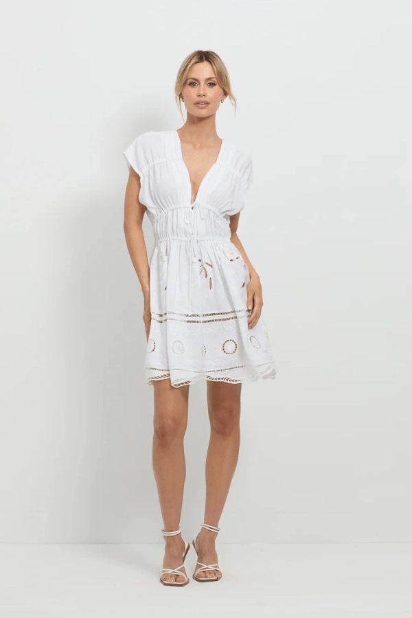Grab Quick Skin Tone Sunrise Spirit Dress White