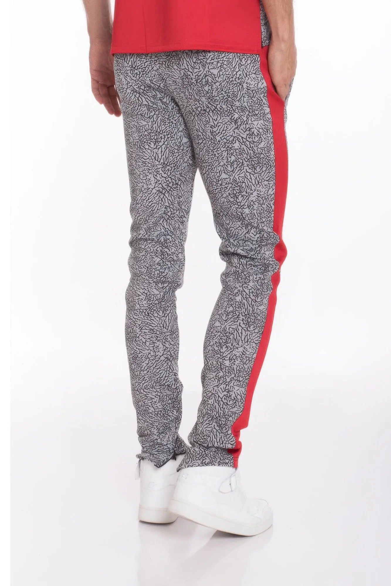 Elephant Print Track Pants