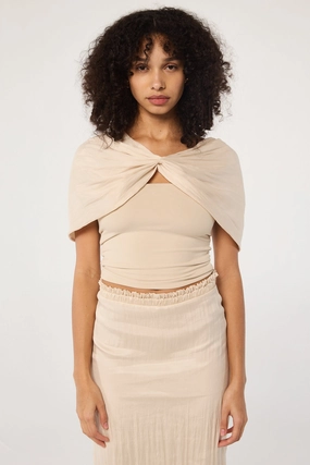 Self Fabric Tie Closure ELIAS CAPE TOP