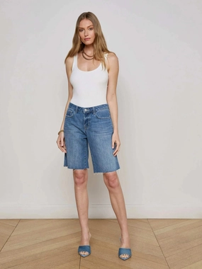 Elise Denim Bermuda Short Woodrow retail industry Crisp Look