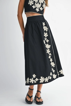 Neutral Wear ELLIE WRAP MIDI SKIRT