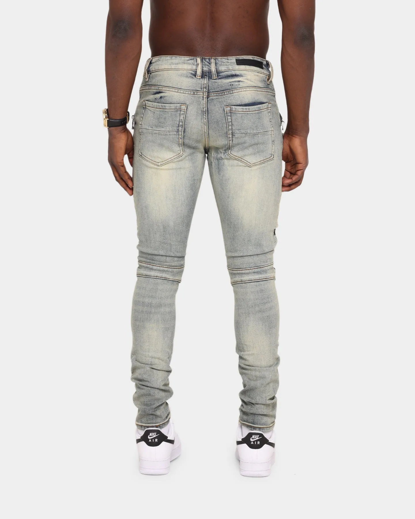 Embellish Sunny Biker Denim Jean Light Sand