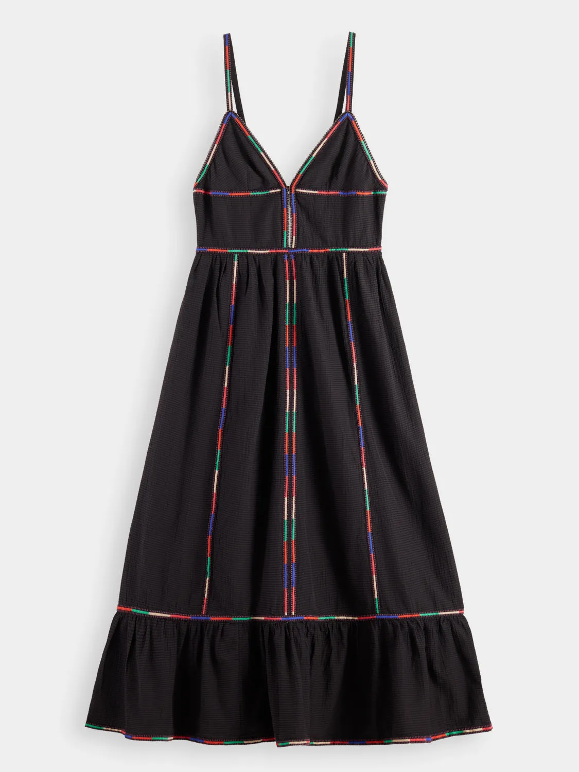 Embroidered maxi dress